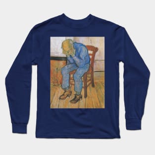 Grieving old man by van Gogh Long Sleeve T-Shirt